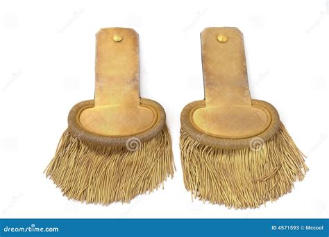french epaulets stock image image  army vintage