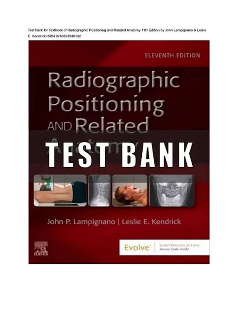 Test Bank For Bontrager S Textbook Of Radiographic Positioning And