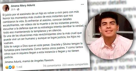 La Carta De La Mam De Ngeles Rawson A Los Pap S De Fernando B Ez Sosa