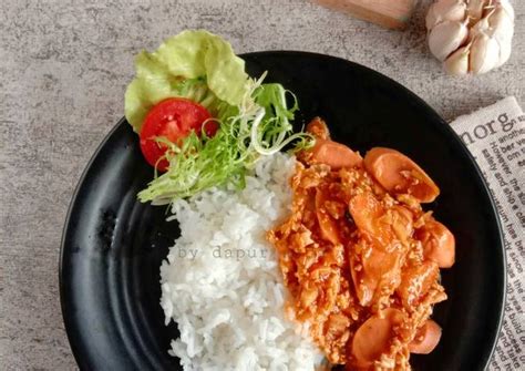 Resep Nasi Gila Nasi Sosis Campur Oleh Asda Cullen Cookpad