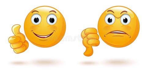 Emoticons Set Demonstrating Opposing Emotions Stock Vector ...