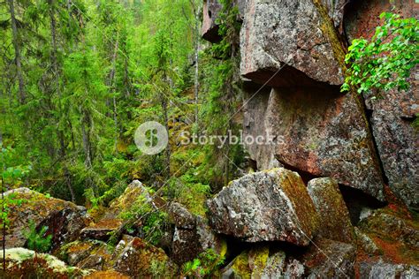 Granite Rocks And Canyons In Finland Royalty Free Stock Image Storyblocks