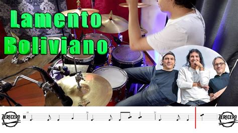 Lamento Boliviano Enanitos Verdes Drum Cover And Sheet Music Hugo