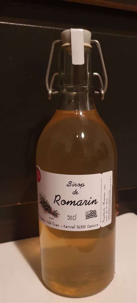 Sirop De Romarin Cl Les Saveurs Ad Lices Locavor Fr