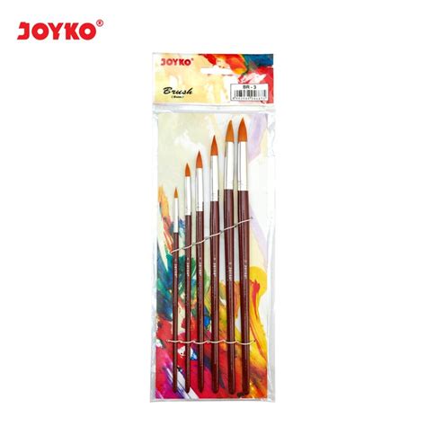 Jual Brush Kuas Cat Air Cat Minyak Lukis Acrylic Joyko BR 3 Indonesia