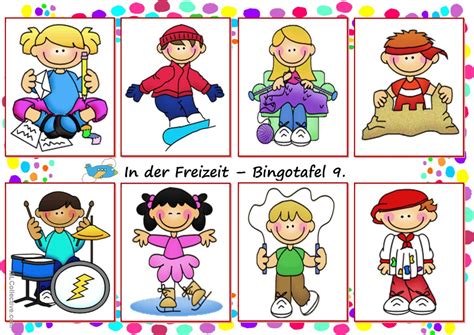 In Der Freizeit Bingo Deutsch Daf Arbeitsbl Tter Pdf Doc