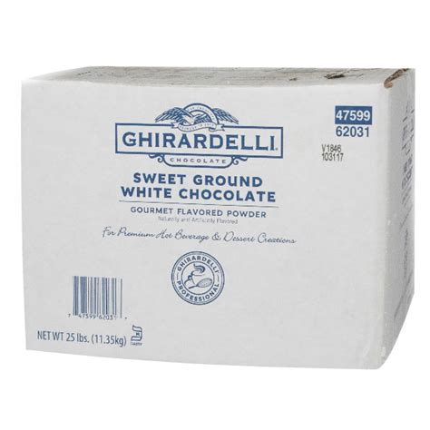 GHIRARDELLI CHOCOLATE GROUND WHITE CHOCOLATE POWDER - US Foods CHEF'STORE