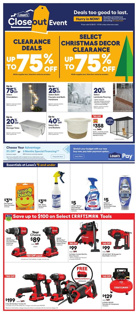 Lowe S Current Weekly Ad 12 28 01 17 2024 Frequent Ads