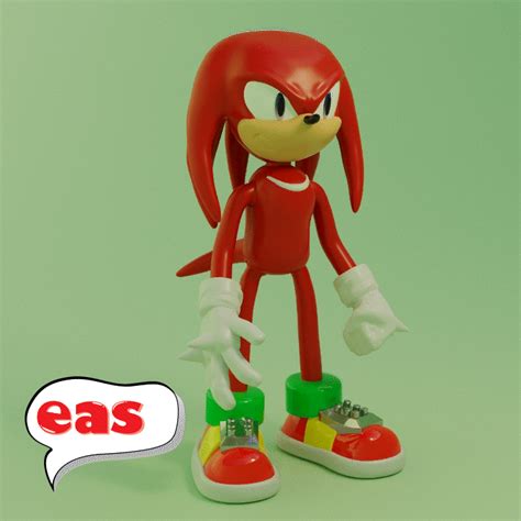 Stl File Knuckles Sonic Articulated 🎨・model To Download And 3d