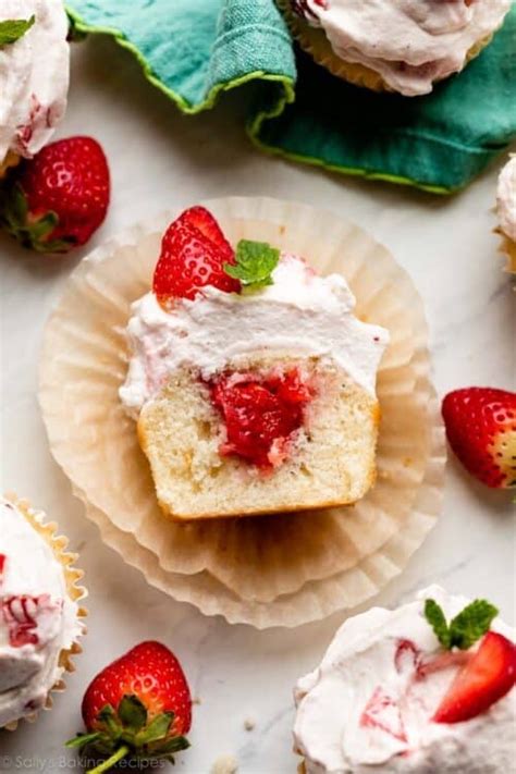 Strawberry Shortcake Cupcakes Sallys Baking Addiction