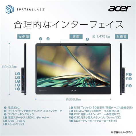 Acer Acer Spatiallabs View Pro Hdmi Bk Ips K