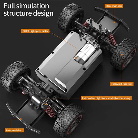 TEMI Hobby Grade 1 16 Scale Remote Control Car 4WD High Speed 40 Km H