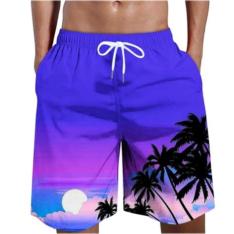 Waenqinla Swim Trunks For Men Big And Tall Elastic Wiast Beach Shorts