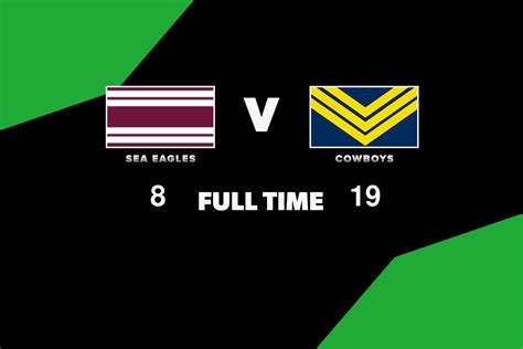 FULL TIME: Sea Eagles vs Cowboys - Round 20, 2023 - NRL News - Zero Tackle