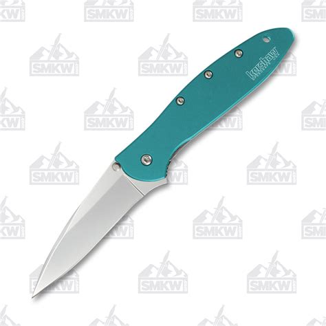 Kershaw Leek Folding Knife Teal - Smoky Mountain Knife Works