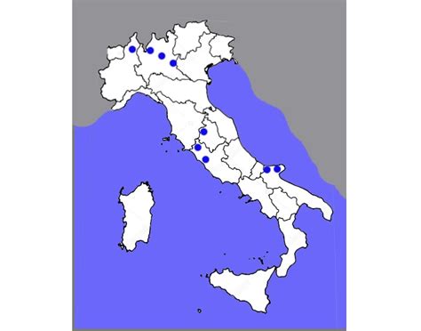 principali laghi italia printable worksheet