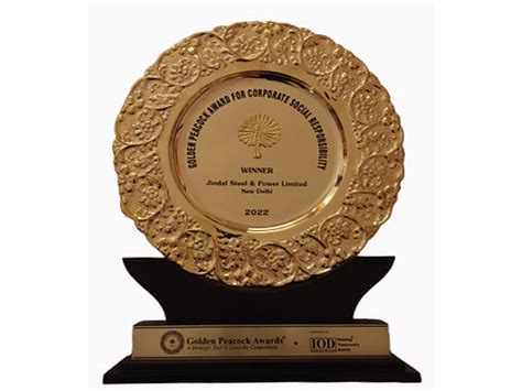 Jindal Steel And Power Wins Prestigious Golden Peacock Csr Award Theprint Anipressreleases