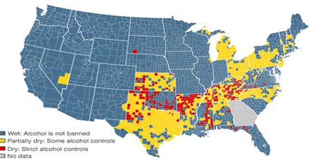 Dry Counties Map