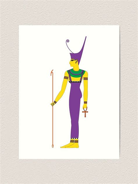 Neith With Red Crown FRESH Colors Egyptian Gods Goddesses And