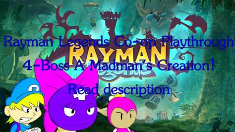 Rayman Legends Co-op Playthrough (1080p): 4-Boss A Madman's Creation! - YouTube