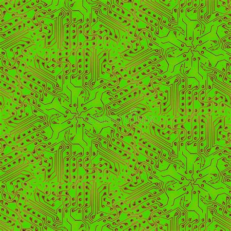 Classic Green Printed Circuit Board Background Abstract Template Stock ...