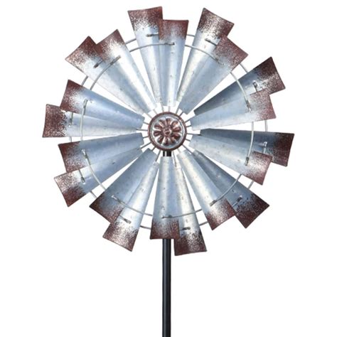 Wonder Garden Wind Spinner Retro Large Wind Sculptures Metal Windmill