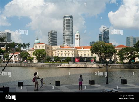 Republic Of Singapore Boat Quay And Singapore River Stock Photo Alamy