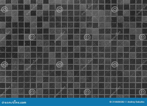 Mosaic Square Ceramic Tiles Black Dark Grey Abstract Bath Pattern ...