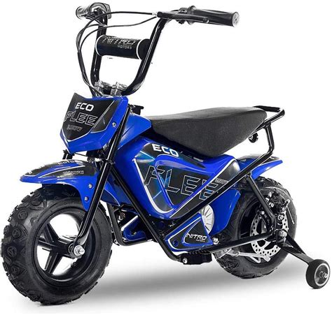 Moto électrique avec roues stabilisatrices Flee 300W 24V Bleu