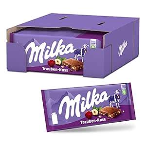 Milka Trauben Nuss Tafel X G Alpenmilch Schokolade Mit Trauben