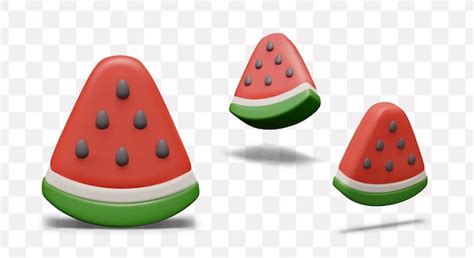 Premium Vector Detailed Triangular Slice Of Ripe Watermelon Juicy