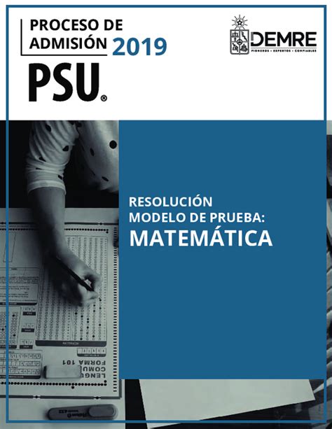 Pdf MatemÁtica ResoluciÓn Modelo De Prueba