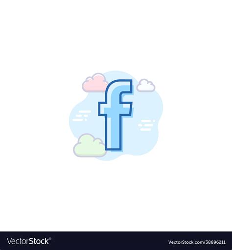 Facebook Royalty Free Vector Image - VectorStock