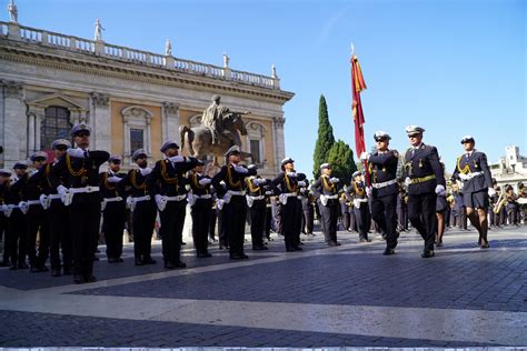 Roma Emozione Per Il Anniversario Della Fondazione Del Corpo