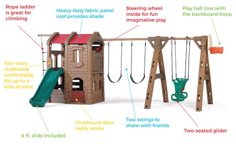 Step2 Naturally Playful Adventure Lodge Play Center Swing Set With