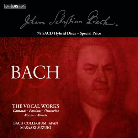 Johann Sebastian Bach Masaaki Suzuki Bach Collegium Japan J S Bach