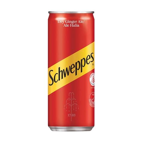 Schweppes Tonic Water Soda Water Ginger Ale Bitter Lemon 320ml Shopee