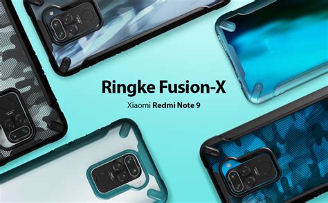 Ringke Coque Pour Xiaomi Redmi Note 9 Fusion X Transparent Antichoc