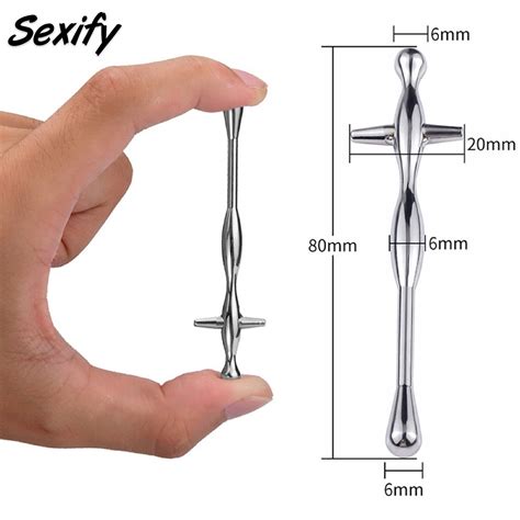 Urethral Metal Steel Penis Plug Sound Male Cock Sounding Masturbator