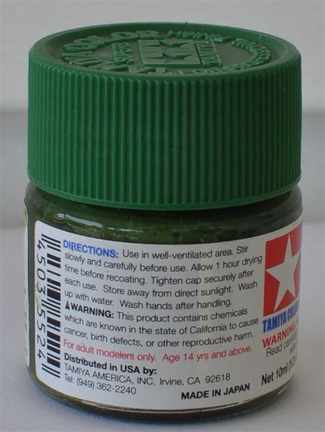 Acrylic Mini Xf Flat Green Oz Hobby And Model Acrylic Paint