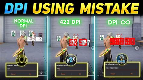 Dpi Using Mistake Best Dpi Setting For Free Fire Dpi Use