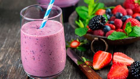 Smoothie De Frutas Vermelhas Aveia Pik Comilona