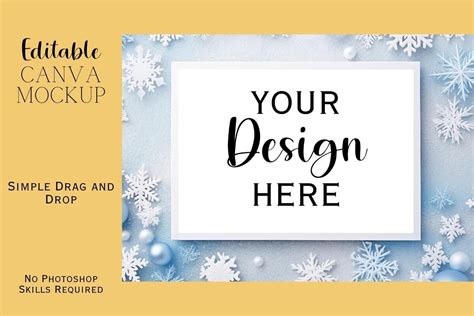 Winter Canva Flat Lay Mockup Graphic By Whimsy Girl · Creative Fabrica