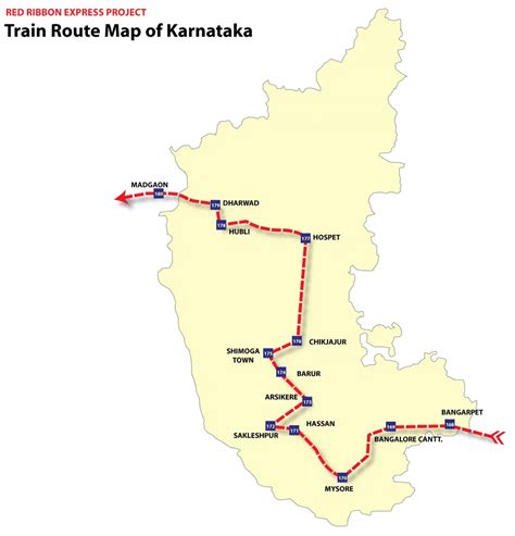 Train Map Karnataka - Mapsof.Net