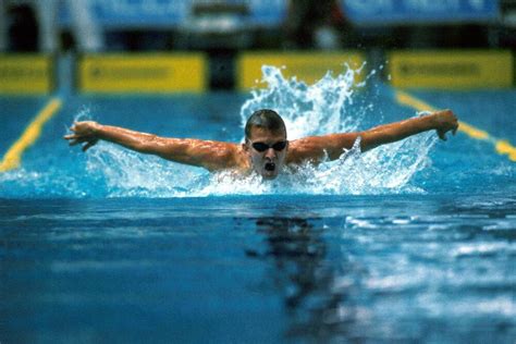 Michael Groß Olympischen Spiele Los Angeles 1984 Bild Kaufen