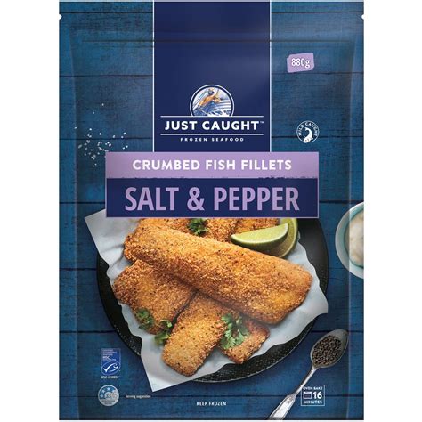 Just Caught Crumbed Fish Fillets Salt And Pepper 880g Woolworths