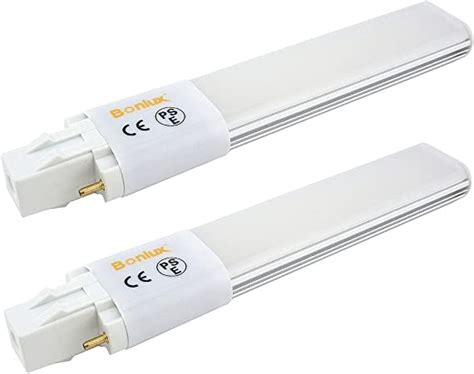 Bonlux 2 Pack 6w Gx23 2 Pin Led Pl Retrofit Lamp 13w Gx23d Cfl