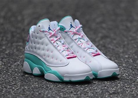 Air Jordan 13 Gs Aurora Green Digital Pink 439358 100 Release Date Info Sneakerfiles