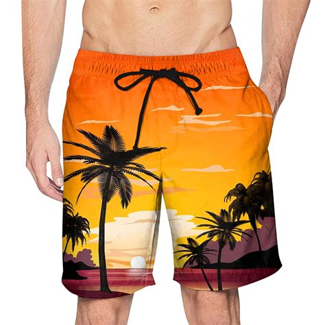 Qwertyu Mens Swim Trunks Swimsuit Mens Fashion 3d Print Swim Board