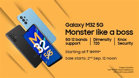 Samsung Launches Monsterlikeaboss Galaxy M32 5g With Twelve 5g Bands In India Samsung